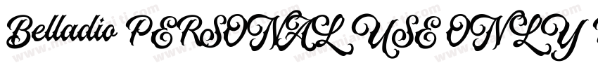Belladio PERSONAL USE ONLY Regula字体转换